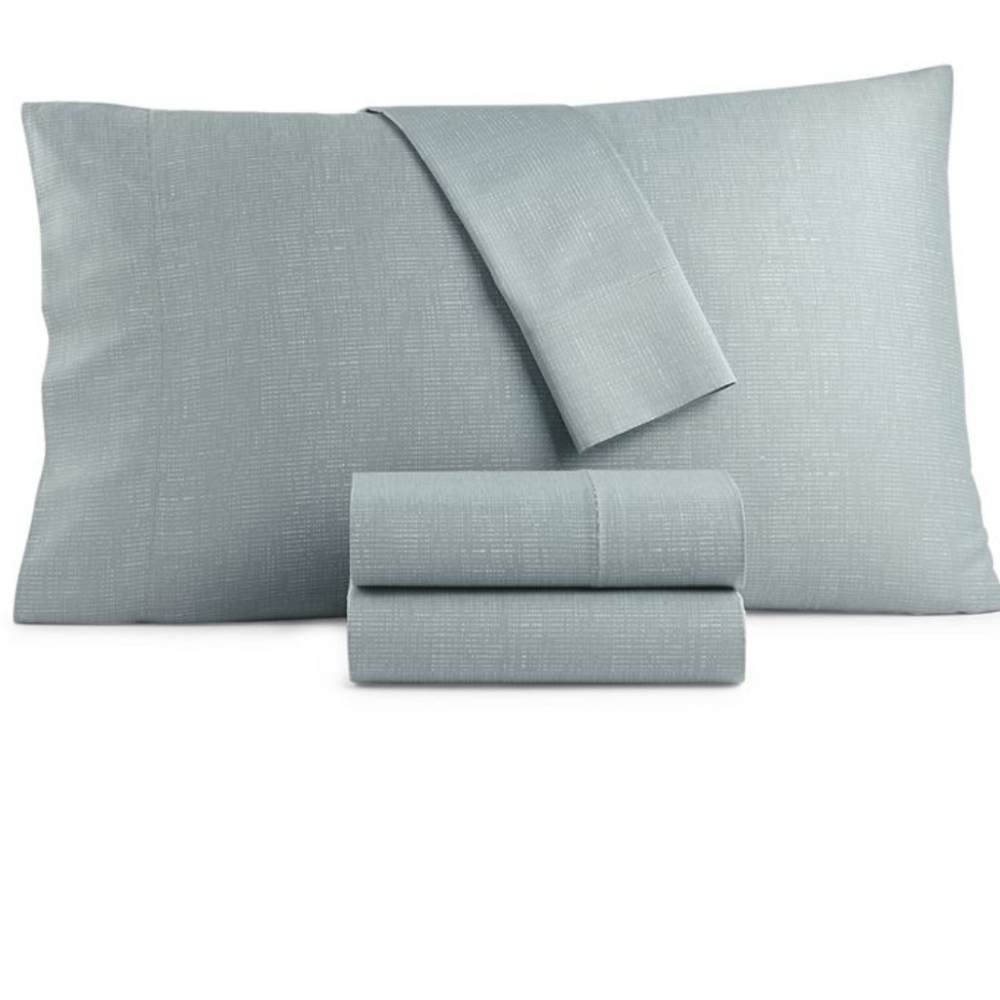 Hotel Collection King 500 Thread Count Cotton Broken Dot Sheet Set Moss